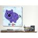 Viv + Rae™ Leonia Children Oink the Pig Canvas Art Canvas, Solid Wood in Blue/Indigo | 18 H x 18 W x 1.5 D in | Wayfair