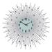 Mercer41 Presswood Oversized Round Wall Clock Metal in Black/Gray/White | 27 H x 27 W x 12 D in | Wayfair YC770