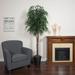 Charlton Home® Floor Ficus Tree in Basket Silk/Wicker/Rattan | 72 H x 30 W x 30 D in | Wayfair 0D0032F26A044296B55EA7A04A531D5E
