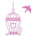 World Menagerie Free to Fly Wall Decal Metal in Pink | 48 H x 40 W in | Wayfair 3AF4311B508D428AA76E556182C7CA62