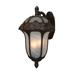 Astoria Grand Morningside Drive 1-Light Outdoor Wall lantern Glass/Metal in Brown | 22.75 H x 12.75 W x 12.75 D in | Wayfair