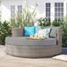 Sol 72 Outdoor™ Rockport 70" Wide Outdoor Wicker Patio Daybed w/ Cushions All - Weather Wicker/Wicker/Rattan in Gray | 30 H x 70 W x 70 D in | Wayfair