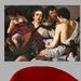 Astoria Grand Caravaggio Musicians (1595) Wall Decal Canvas/Fabric in Brown | 35.5 H x 48 W in | Wayfair B8C21ABFC4964E2295417AA76885C33E
