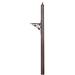 Fleur De Lis Living Schermerhorn 79" H In-Ground Decorative Post Aluminum in White | 79 H x 3 W x 18 D in | Wayfair