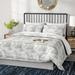 City Scene Aria Reversible Comforter Set Microfiber, Polyester in Gray/White | Full/Queen + 2 sham | Wayfair USHSFN1064669