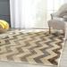 Brown/White 108 x 0.25 in Area Rug - Fleur De Lis Living Sarabia Chevron Brown/Beige Area Rug Polyester | 108 W x 0.25 D in | Wayfair