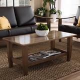 Winston Porter Baxton Studio Coffee Table Wood in Brown/Gray | 17.52 H x 40.56 W x 20.67 D in | Wayfair 1421-6898-WF