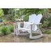 Red Barrel Studio® Worden Outdoor Side Table Wood in White | 24.5 H x 28.5 W x 23 D in | Wayfair A040-013