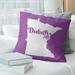 East Urban Home Minnesota Pillow Polyester/Polyfill blend in Indigo | 14 H x 14 W x 3 D in | Wayfair 42C7969CF97F40DEA55B4DD8D5505691