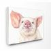 Isabelle & Max™ Sisler Large Pig Head Watercolor Painting Wall Décor Canvas/Metal | 30 H x 40 W x 0.5 D in | Wayfair