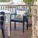 Longshore Tides Destini Patio Dining Chair Wood in Blue | 33.5 H x 19.5 W x 24 D in | Wayfair 344513D8076C42C3ADE5DD056356E801