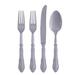 The Party Aisle™ Bottorff Heavy Weight Plastic Disposable Flatware Combo Pack in Gray | Wayfair 78492334DD7D454BB13EC995B40D1719