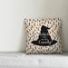 The Holiday Aisle® Stever Witch Way to the Candy Throw Pillow Polyester/Polyfill blend | 18 H x 18 W x 1.5 D in | Wayfair
