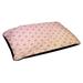 Tucker Murphy Pet™ Byrge Hexagons Triangles Dog Bed Pillow Polyester/Metal in Orange/Pink | 6.5 H x 40 W x 30 D in | Wayfair