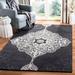 Gray 48 x 0.31 in Indoor Area Rug - Ophelia & Co. Jones Street Six Hundred Twenty Area Rug In Charcoal Wool | 48 W x 0.31 D in | Wayfair