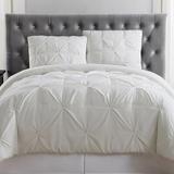 Truly Soft Solid Microfiber Modern & Contemporary Comforter Set Polyester/Polyfill/Microfiber in White | King Comforter + 2 King Shams | Wayfair