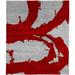 72 W in Rug - Isabelline One-of-a-Kind Juna Hand-Knotted Tibetan Red/Gray 6' Square Wool Area Rug Wool | Wayfair 46941226E2A94C909F0B2FDA1BFAACDF