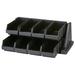 Cambro Versa Organizer Pack 8 Bin Black Plastic | 9.25 H x 25.13 W x 17.25 D in | Wayfair 8RS8110