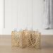 Sand & Stable™ Jute Woven 3 Piece Metal Basket Set Metal in Brown | 13 H x 7.5 W x 4 D in | Wayfair 2DF58BE92B0D49CA87FE286F49F4CCD0