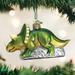 Hashtag Home Triceratops Hanging Figurine Ornament Glass, Metal in Green | 2.5 H x 4.25 W x 2 D in | Wayfair B2F69E0CF86B483CA6B12764BE964E83