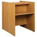 Stevens ID Systems Library Wood 48" Study Carrel Wood in White | 48 H x 36 W x 55 D in | Wayfair 88553 Z48-058