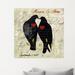 Winston Porter Love Birds Personalized Wall Decal Canvas/Fabric in Black | 24 H x 24 W in | Wayfair 304E0647AE304DDAB2D0A11CC8E42DF7