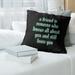 East Urban Home Stay Hungry Quote Linen Pillow Cover Linen in Green | 20 H x 20 W x 0.5 D in | Wayfair C0400343F3B041018390D71AB09FCDB1