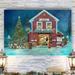 The Holiday Aisle® Santa's Workshop by Parvez Taj - Wrapped Canvas Print Canvas, Solid Wood in White | 48 H x 36 W x 1 D in | Wayfair