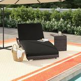 Sol 72 Outdoor™ Fernando Chaise Lounge Set w/ Cushions & Table in Brown | 19.5 H x 31 W x 80 D in | Wayfair CA04FABFE5F64D9DAD1A2E20146E94B2