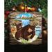 The Holiday Aisle® Tiburon Bear Cabin Figurine Wood in Brown | 12 H x 9 W x 1 D in | Wayfair 65E8750C4E794B14BC981693F079B263