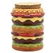 Wrought Studio™ Cheeseburger Herb 0.25 qt. Storage Jar Ceramic in Blue/Green/Red | 4 H x 3 W x 3 D in | Wayfair C0EE3B2FDB0C4FC1956FBCB6C8822AAF