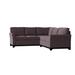 Gray Reclining Sectional - Wildon Home® Bevins 108" Wide Cotton Corner Sectional | 40 H x 108 W x 96 D in | Wayfair