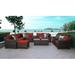 River Brook 12 Piece Rattan Sectional Seating Group w/ Cushions Synthetic Wicker/All - Weather Wicker/Wicker/Rattan | Outdoor Furniture | Wayfair