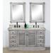 Gracie Oaks Bootle 61" Double Bathroom Vanity Set Wood/Marble in Gray | 35 H x 61 W x 22.5 D in | Wayfair F1CB49BDE1684675ACDB925310249E06