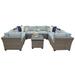 Sol 72 Outdoor™ Rochford 8 Piece Rattan Sectional Seating Group w/ Cushions Synthetic Wicker/All - Weather Wicker/Wicker/Rattan | Wayfair