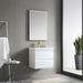 Orren Ellis Fahriye LED Lighted 24" Single Bathroom Vanity Set w/ Mirror Glass/Plastic | 27.25 H x 23.56 W x 17.87 D in | Wayfair
