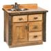 Loon Peak® Cleary 36" Single Bathroom Vanity Base Only Solid + Manufactured Wood in Brown | 33 H x 36 W x 21 D in | Wayfair