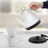 Chantal 1 qt. Stainless Steel Electric Tea Kettle Stainless Steel in Gray/White | 7.88 H x 5.88 W x 11.13 D in | Wayfair ELSL37-03M WT