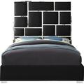 Orren Ellis Uthyr Platform Bed Upholstered/Faux leather in Black | 70 H x 65.5 W x 84.5 D in | Wayfair 53ADDE1F75624BAEB576D83183C3F48C