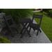 Highland Dunes Woollard 3 Piece Bistro Set Plastic in Black | Outdoor Furniture | Wayfair 1CF973ACB8164CAE83D410C8A7AB7FB1