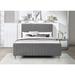 Everly Quinn Tufted Low Profile Platform Bed Upholstered/Velvet in Gray | 49 H x 79 W x 92.5 D in | Wayfair 8CECA4D150054D70B2F157E0F17A77FA