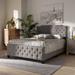 Lark Manor™ Candelaria Standard Bed Upholstered/Polyester in Gray | 51.97 H x 64.37 W x 88.19 D in | Wayfair 26CE922D203C4501AAD3C81F5149AAD1