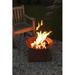 Gracie Oaks Huma Stove Pipe Cast Iron Wood Burning Chiminea Cast Iron/Iron in Black/Brown/Gray | 41 H x 15 W x 15 D in | Wayfair