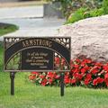 Whitehall Products Aristotle Personalized Garden Sign Metal | 16.75 H x 9.75 W x 0.5 D in | Wayfair 1752BG