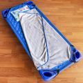 Wildkin Trains Planes & Trucks 0.25" Thick Folding Nap Mat Polyester/Cotton in Blue | 49.5 H x 20 W x 49.5 D in | Wayfair 44079