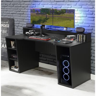 FORTE Gamingtisch Tezaur, wahlweise mit RGB-Beleuchtung schwarz Gaming-Tisch Gamingtische Bürotische Tische