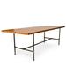 Union Rustic Helwig Rectangular Solid Wood Table Wood/Solid Wood/Metal in Brown | 30 H x 108 W x 42 D in | Wayfair FC390E6FB46241EAA6A9B6D1FC5E1FEE