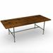 Union Rustic Helwig Rectangular Solid Wood Table Metal in Brown | 30 H x 96 W x 40 D in | Wayfair B6FF478CF62645728276D1F2705E1BDD