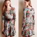 Anthropologie Dresses | Anthro Saturday And Sunday Terry Floral Dress Xs | Color: Blue | Size: Xs