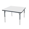 Marco MG Series Adjustable Height Square Activity Table Laminate/Metal in White | 30 H in | Wayfair MG2212-22-BBLK